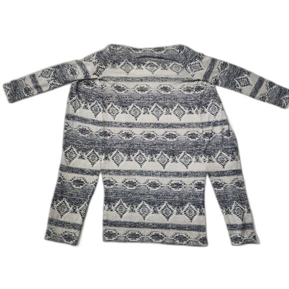 Pink Republic Duster Cardigan – Aztec Western Blue, Women’s Size M, Open Front - Picture 4 of 5